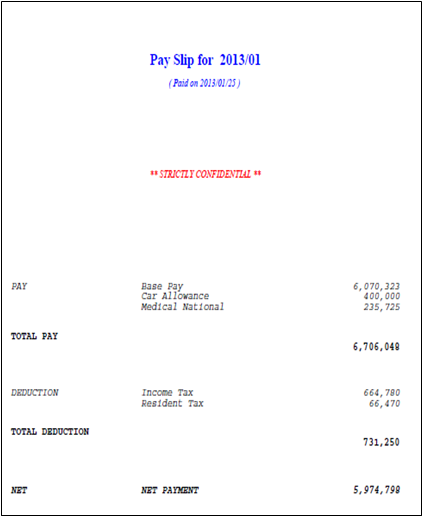 South Korea payslip example - Global Inisghts activpayroll